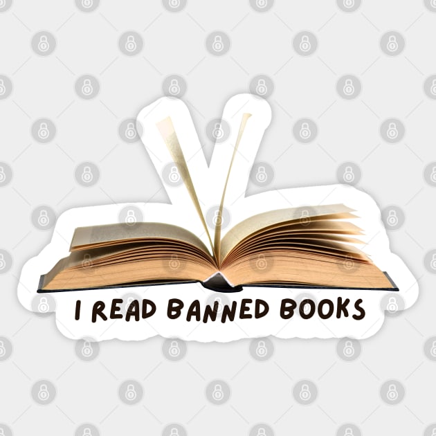 i read banned books Sticker by applebubble